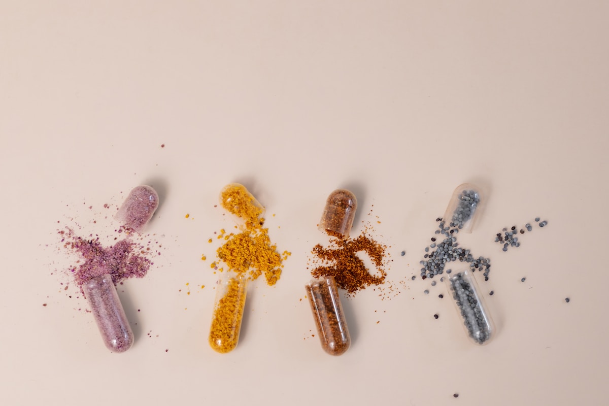 Supplement pills representing CBD endocannabinoid system interaction