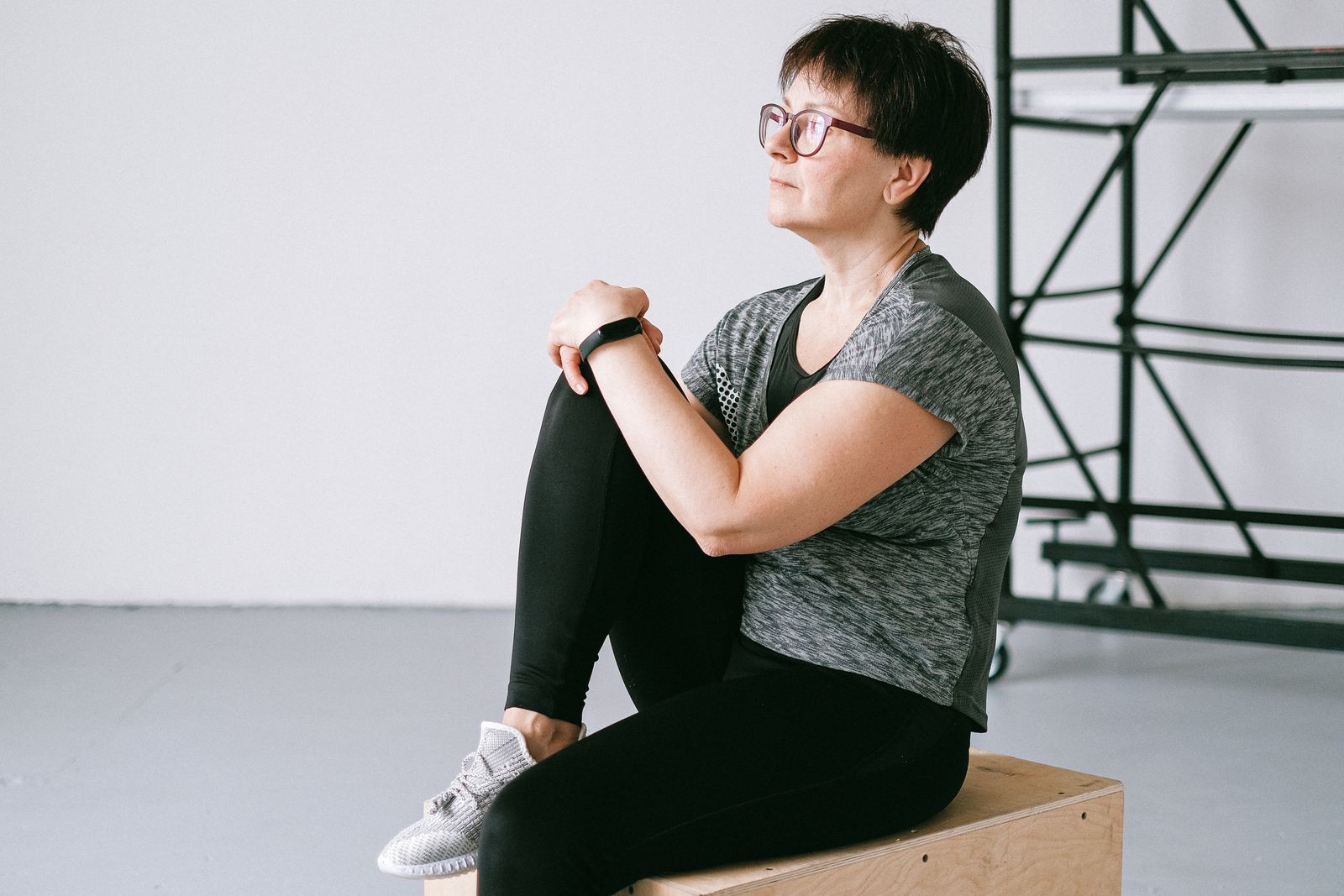 Mature woman managing joint wellness during menopause